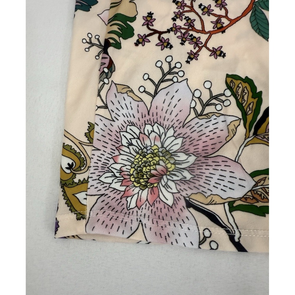 Eloquii Floral Stetch Knit Floral Skirt Womens Plus Size 20 Gathered Drawstring - Picture 6 of 8